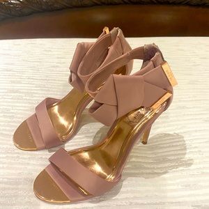 Ted Baker Pink Heeled Sandals Size 6.5